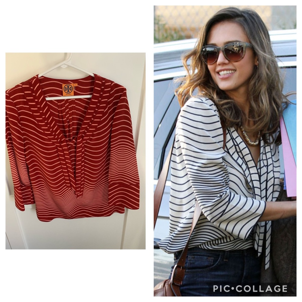 Tory Burch tie blouse